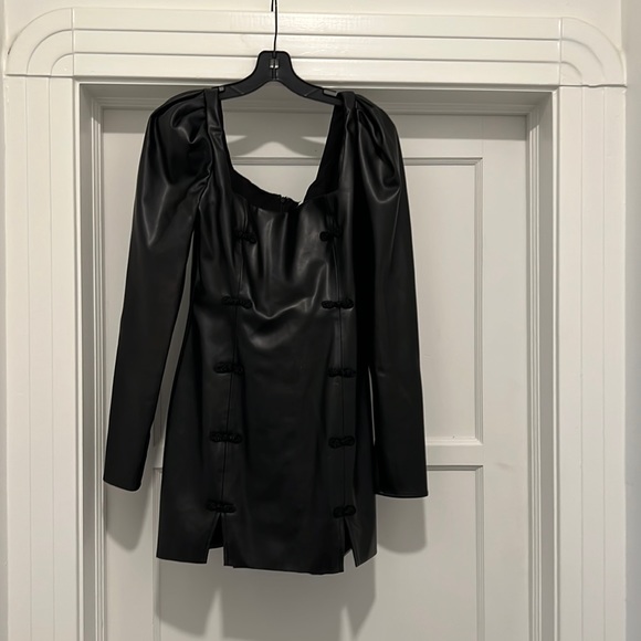 Sau Lee Leather Mini Dress - Picture 3 of 8